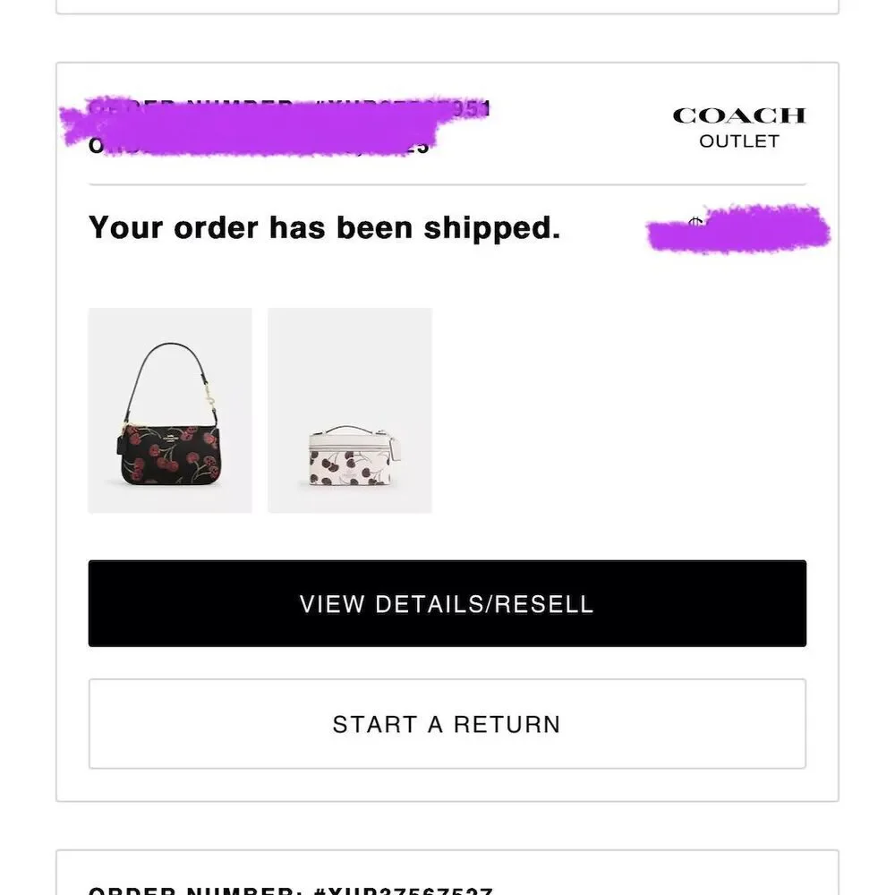 COACH Cosmetic & Make up Case w Cherry Print CDC13 AUTHENTIC New Coach Packaged